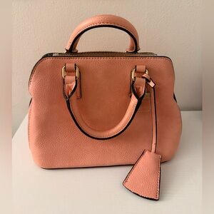 Coral pink with inside floral pattern - aldo handbag / purse